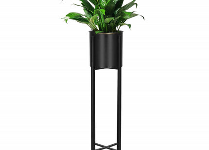Staande Plantenbakken | Plantenbak | Bloempothouder | Set Van 2 | Metaal | Zwart