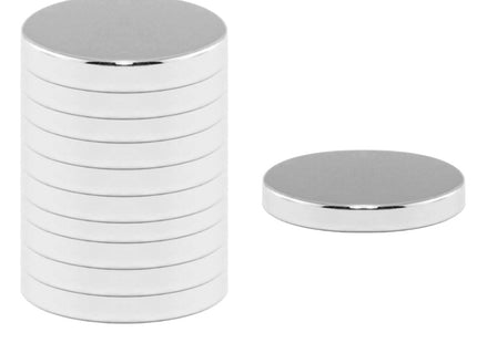 Magneten | Koelkastmagneten | Neodymium Magneten | Rond | Zilver