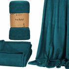Fleece deken | 70 x 160 cm | Donker Turquoise