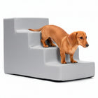 Hondentrap - Hondenloopplank - 4 Hellingen - Opstapje - Voor Grote en Kleine Honden - Zachtgrijs - 40 Cm