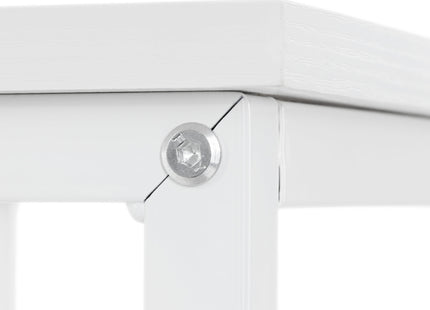 Bureau – Werkbureau – Computer Bureau – Bureautafel – Opklapbaar – 100 X 50 X 76 CM – 50 Kg - industriële - Wit