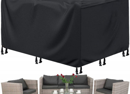 Tuinsethoes | Beschermhoes Tuinset | Hoes Tuinset | Waterbestendig | 200 x 160 x 70 cm | Zwart