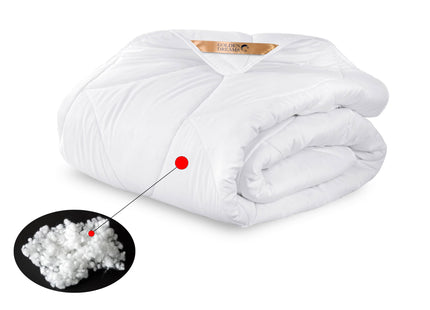 2-in-1 Dekbed - 200 x 220 cm - Wit- Dekbed zonder overtrek - Anti Allergie & Ademend - All Year Dekbed - Zomerdekbed & Winterdekbed