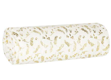 Plaid | Sprei | Deken | 200 x 150 cm | Pluche | Plant | Crème / Goud