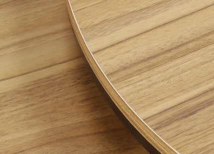 Salontafel | Salontafel Set | Rond | 2-Delig | Zwart/Naturel