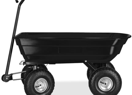 Tuinkar | Kiepfunctie | Kantelwagen | Bolderkar | Kunststof | 250 Kg | 110x51x110 Cm