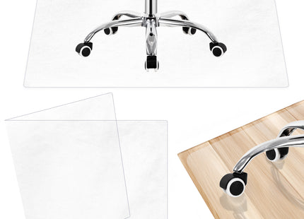 Bureauonderlegger | Antislip | Transparant| 120 x 90 cm