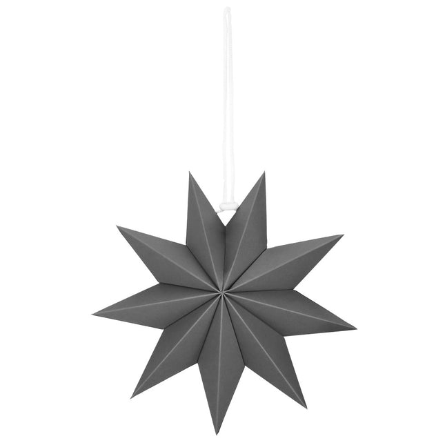 Kerst Ster | Papier | Opvouwbaar | 30 cm | Grijs