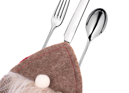 Bestekhouder - Bestekzakje - Kerst - Kerstversiering - Kabouters - 2 stuks