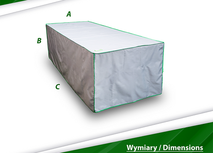 Tafelhoes -Tuintafelcover - Tuinset - Buitentafels - Maat M - 100 x 100 x 75 Cm - Grijs