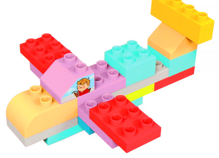Constructiespeelgoed - Bouwspeelgoed - Bouw- en montageblokken voor kinderen - Leerzaam - Meerkleurig - 126 Stuks