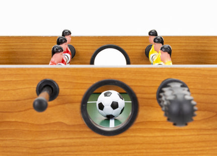 Voetbaltafel - Tafelvoetbal - Tafelvoetbalspel - 2 Ballen - Scoreteller - Hout - 69x61x35 cm -