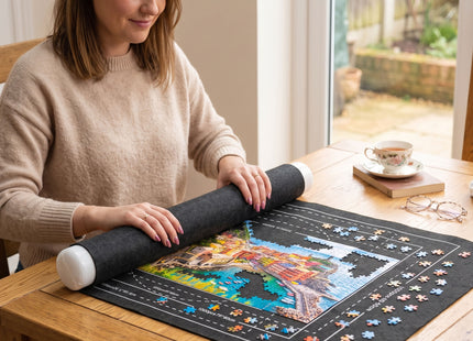 Puzzeltafel - Onderlegger - Opvouwbaar - 100 Stukjes - Oprolbaar- Polyester  - 360° - 114x67 cm