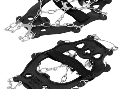 Sneeuwgripzolen - Sneeuwijzers -  Spikes voor Schoenen - Anti-Glij Ijzers - Anti Slip - Zilver - Zwart - 41 - 45