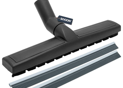 SQOON® Harde Vloerenborstel – 36 mm – 36 cm Breed – Nat & Droog – Met Wieltjes