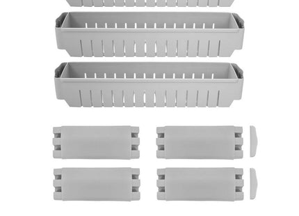 Keukentrolley | Keukentrolley Op Wieltjes | Badkamer Trolley | Opbergrek | 3 Niveaus | 70 x 54 x 12.5 cm | Grijs