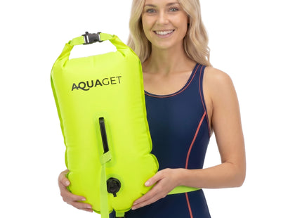 Zwemboei - Voor Openwaterzwemmen - Zwemveiligheidsboei - Incl. drybag /Saferswimmer/Safe swimmer/ 20 Liter +/ Reddingsfluitje -