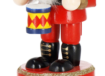 Notenkraker Kerst | Houten Soldaat | Kerstversiering | Multicolor | 15,5 cm