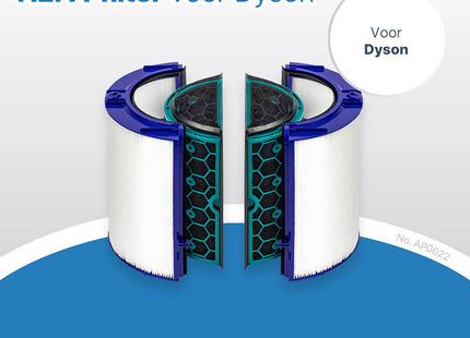 SQOON® - Luchtfilter geschikt voor Filter Dyson luchtreiniger HEPA o.a. DP04/HP04/TP04 - Model 969048-05