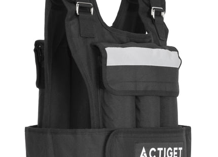 Gewichtsvest - Verzwaard Vest - Trainingsvest - Crossfittvest - Reflectie - Hardlopen / Cardio - Verstelbaar - 20 Kg - Zwart