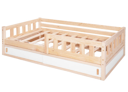 Kinderbed  - Veiligheid - Kasten - Hout - Lichtbruin - 160 x 80cm