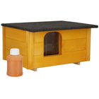 Kattenhuis - Voor Buiten - Geïsoleerd - 56 x 46 x 30 cm - Nog Te Schilderen
