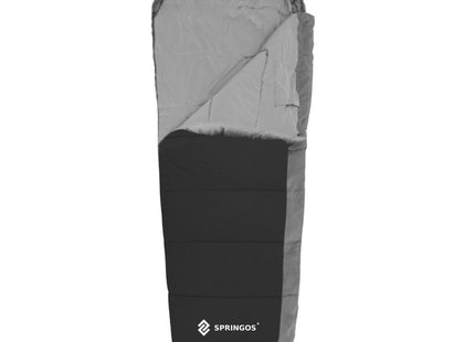 Slaapzak Kamperen - 220 x 80 cm - Dekenmodel - Inc. Draagtas - 8 t/m 20°C - Zwart