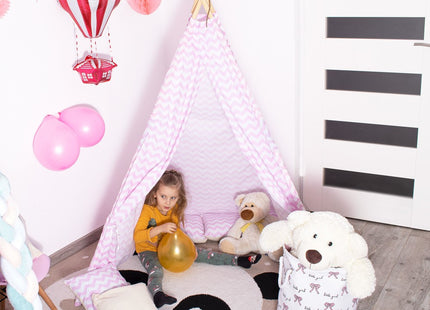 Tipi Tent | 120x100x180 cm | Roze | Zigzag