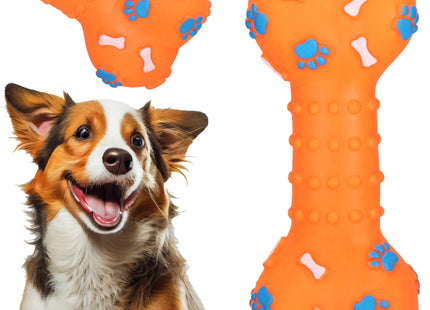Hondenspeelgoed - Kauwbeen - Apporteren -Honden - Speeltje - Oranje - Rubber
