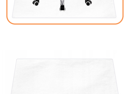 Bureauonderlegger | Antislip | Transparant| 120 x 90 cm