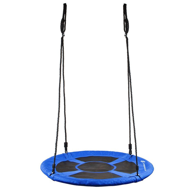 Nestschommel | Kinderschommel | Ø120 CM | Max 180 KG | Blauw/Zwart