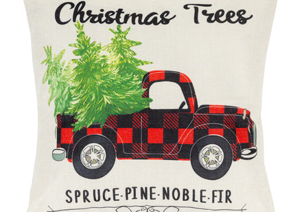 Sierkussenhoes | Kussenhoes | Kussensloop | Woonaccessoires | 40 x 40 cm | 4 Stuks | Kerstpatronen | Wit