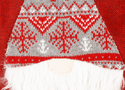 Tafelkleed -Kerst - Dwerg - Rood - Polyester - 180 x 33 CM