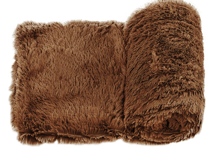 Plaid | Sprei | Deken | 200 x 220 cm | Bruin