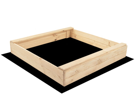 Zandbak - Met Bank - Inclusief Gronddoek - 120 x 120 CMv