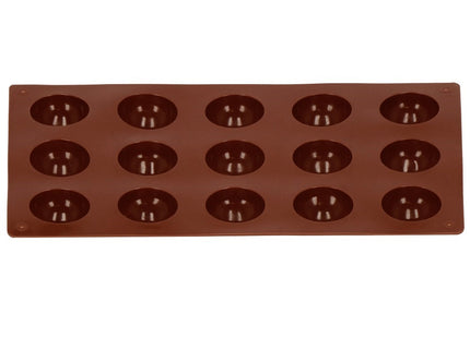 Siliconen Bakvormen | Bakvorm | Koekjes vormen | 15 Holtes | Bruin