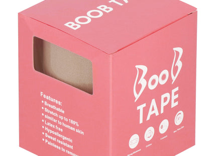 Boob Tape - Borst Tape - Nipple Covers - Plak BH - Fashion Tape - Acryl - 5 Meter - 10 cm breed