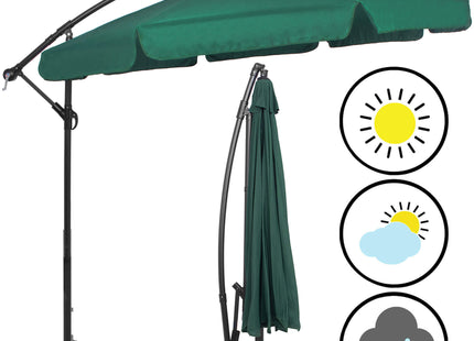 Parasol | Parasols | Kantelbaar | Met Ventilatie | Groen | 350 cm