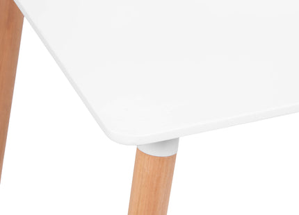 Eettafel - Scandinavische Stijl - Woonkamer - Eetkamer - Wit - Rechthoekig - 120x80x74 cm