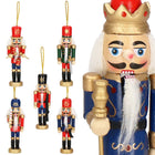 Notenkraker Kerst | 6 Stuks | Blauw/Rood | 12.5 cm