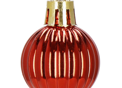 Kerstballen | 54 Stuks | 3 cm | Rood/Goud