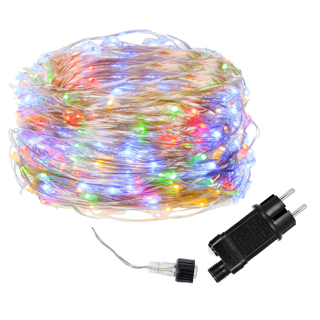 Kerstboomverlichting - 100 LED - Microdraden - 10 M - Multicolor