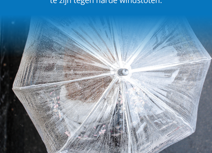 Transparante Paraplu - 2 Stuks - Doorzichtig - Voor Volwassenen - Ø 94 cm