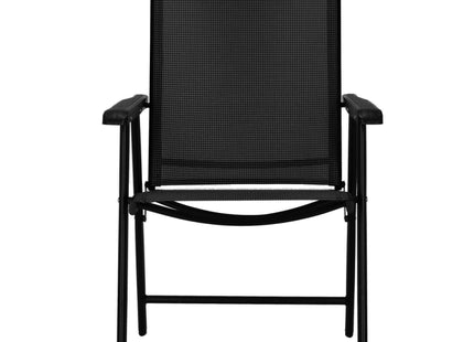 Terrasstoel - Tuinstoel - Metaal - Grijs/Zwart - 130 KG