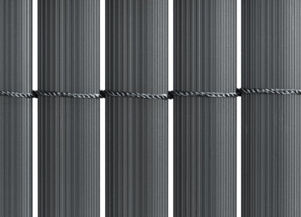 Balkonscherm - Privacyscherm - Hoge Kwaliteit - Waterbestendig - UV-bescherming - 1x3 m - Antraciet - PVC