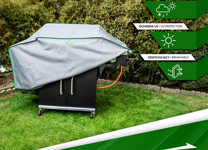 BBQ Hoes -BBQ Cover - Barbecue Hoes - Waterdicht - Maat L - 50 x 140 x 105 Cm - Grijs