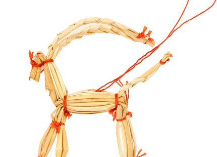 Kerstboomversiering | 27 Stuks | Stro | Bruin