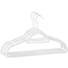 Velours Kledinghangers - 3 Stuks - Draaibaar - Luxe - Wit
