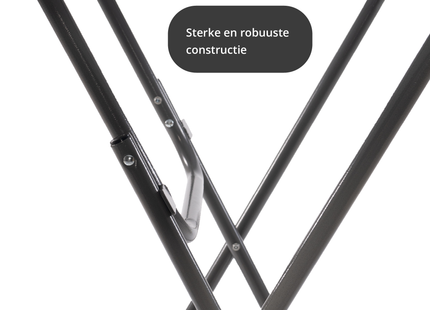 Statafel - Horeca Kwaliteit - Inklapbaar - Met vergrendeling - Extra Stevig - Wit - Ø 80x110cm