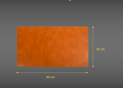 Baltan Leren Bureaumat - Muismat - Bureau Onderlegger - Bruin - 60 X 35 CM